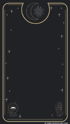 Document preview: Tarot Card Template - Black