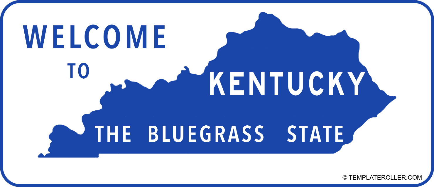Welcome to Kentucky Sign Template
