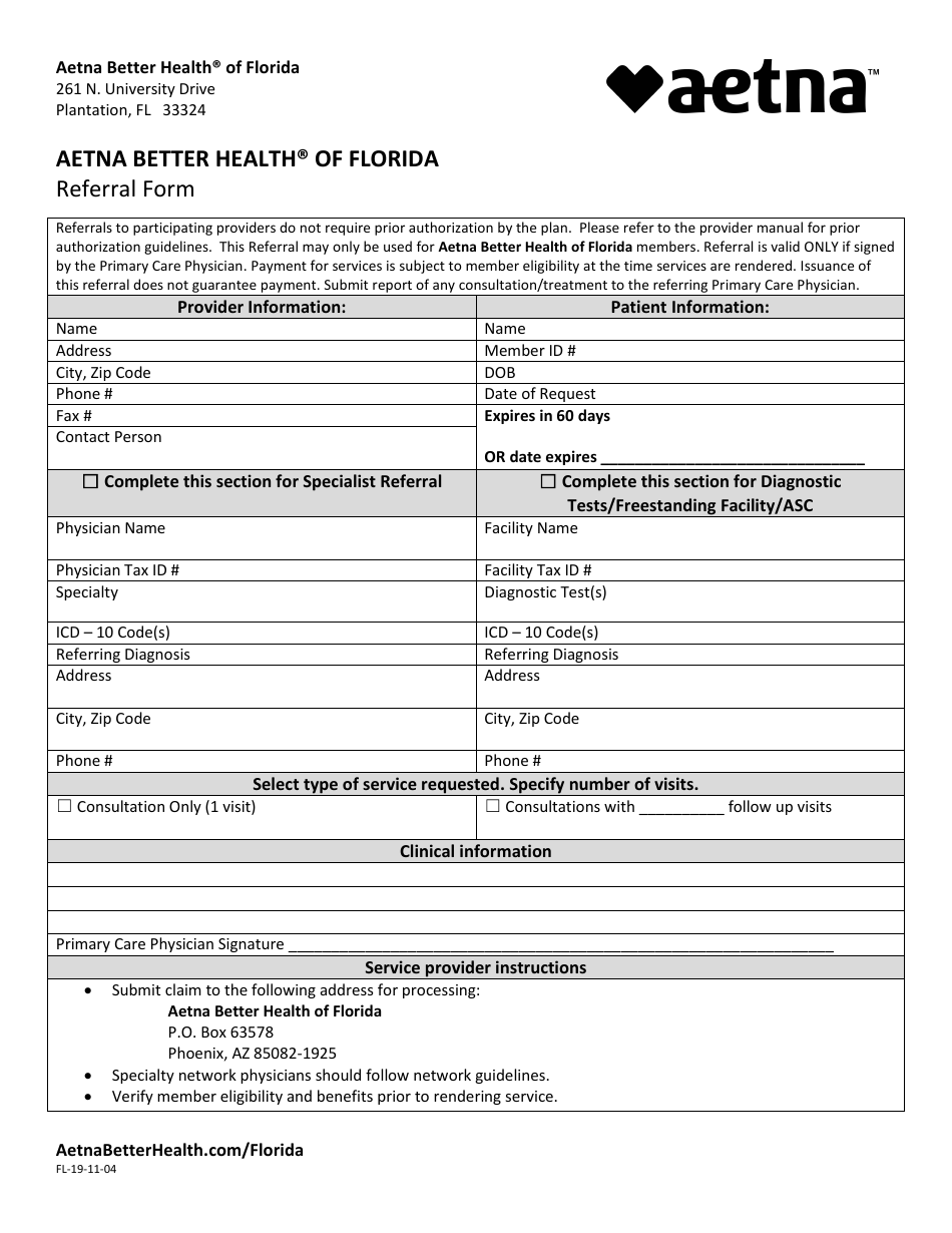 Referral Form Fill Out Sign Online And Download Pdf Templateroller 5209