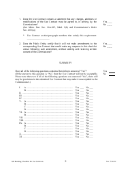 G. O. Compliance Checklist for Use Contracts - Minnesota, Page 9