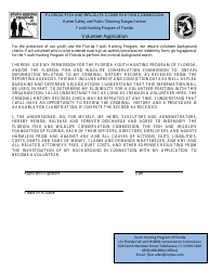 Volunteer Application - Youth Hunting Program of Florida - Florida, Page 2