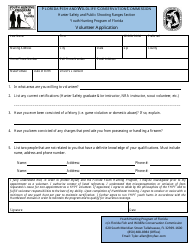 Document preview: Volunteer Application - Youth Hunting Program of Florida - Florida