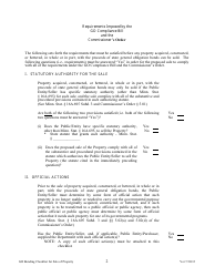 G. O. Compliance Checklist for Sale of G.o. Bond Financed Property - Minnesota, Page 2