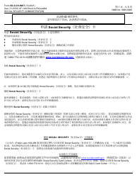 Document preview: Instructions for Form SS-5 Application for a Social Security Card (Chinese)