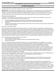 Instructions for Form SS-5 Application for a Social Security Card (Italian), Page 2