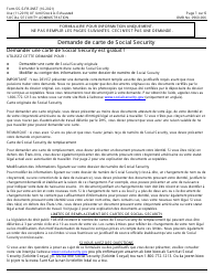 Document preview: Instructions for Form SS-5 Application for a Social Security Card (French)