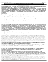 Instructions for Form SS-5 Application for a Social Security Card (French), Page 2