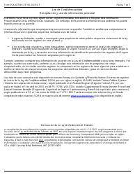Formulario SSA-437-BK-SP Formulario Para Querellas De Alegaciones De Discriminacion En Los Programas De La Administracion Del Seguro Social (Spanish), Page 7