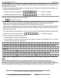 Formulario SSA-7004-SP Solicitud Para Un Estado De Cuenta De Seguro Social (Spanish), Page 2