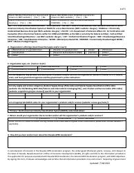 Nevada Apex Accelerator Client Questionnaire Form (For Nevada Organizations, Including Small Businesses, Etc.) - Nevada, Page 4