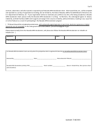 Nevada Apex Accelerator Client Questionnaire Form (For Nevada Organizations, Including Small Businesses, Etc.) - Nevada, Page 5