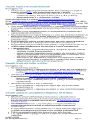 DCYF Form 15-281 Placement Agreement - Washington (Somali), Page 2