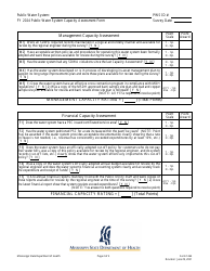 Form 1262 Public Water System Capacity Assessment Form for Private (For Profit) Water Systems - Mississippi, Page 2