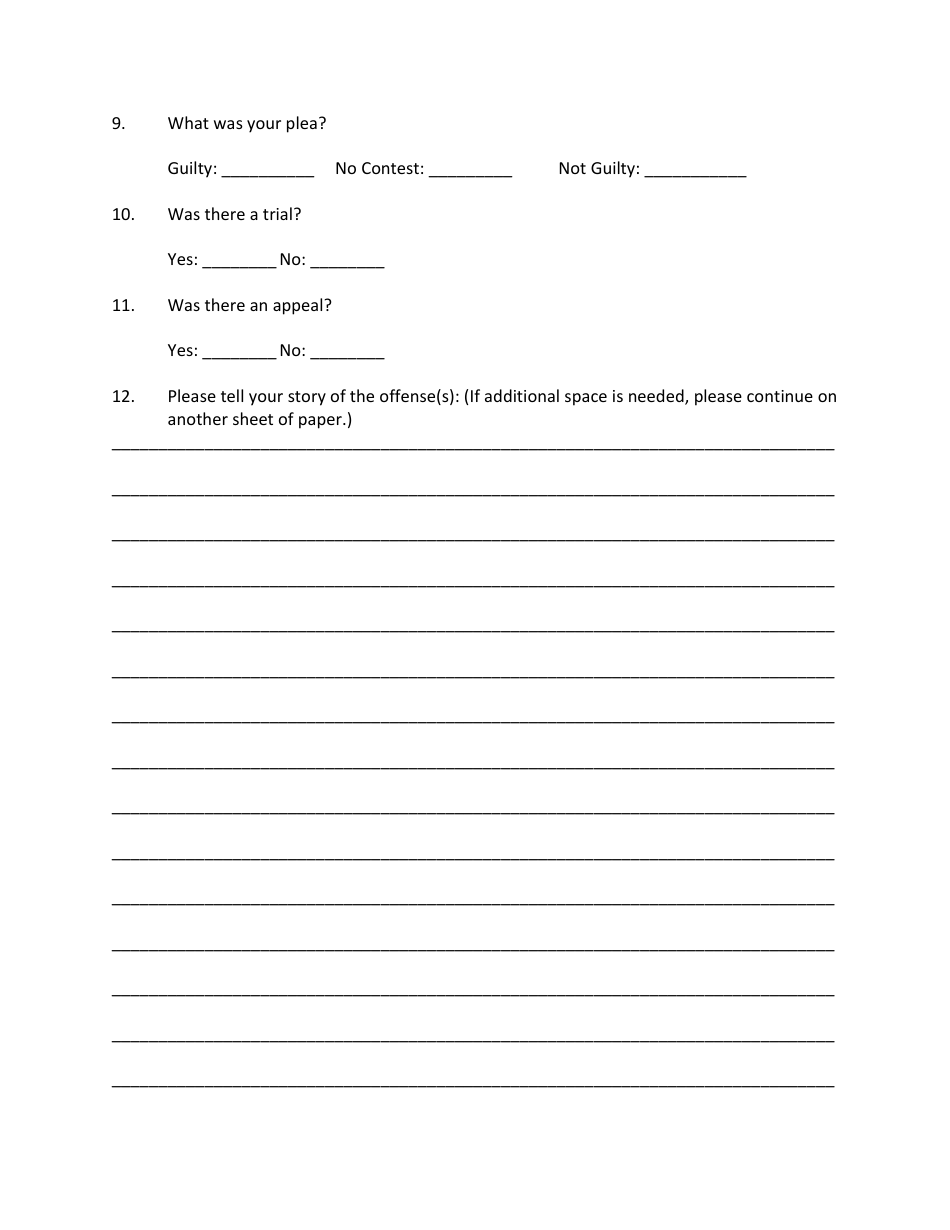 City of Linkoln, Nebraska Mayoral Pardon Application - Fill Out, Sign ...