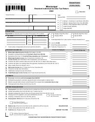 Form 80-105 Mississippi Resident Individual Income Tax Return - Mississippi