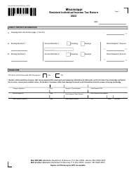 Form 80-105 Mississippi Resident Individual Income Tax Return - Mississippi, Page 3