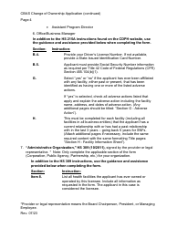 Community-Based Adult Services (Cbas) Change of Ownership Application Instructions - California, Page 4
