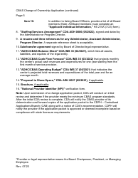 Community-Based Adult Services (Cbas) Change of Ownership Application Instructions - California, Page 5