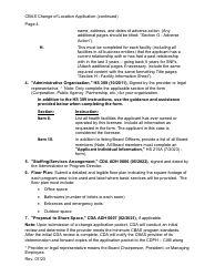 Community-Based Adult Services (Cbas) Change in Location Application Instructions - California, Page 4