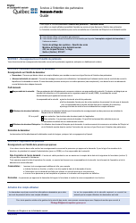 Forme 2490 Services a L&#039;intention DES Partenaires - Demande D&#039;acces - Quebec, Canada (French)