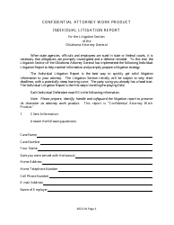 Individual Litigation Report - Oklahoma, Page 3