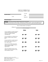 Application for Parental Rights &amp; Responsibilities - Cuyahoga County, Ohio, Page 15