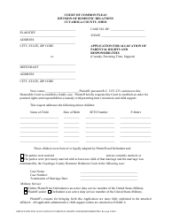 Application for Parental Rights &amp; Responsibilities - Cuyahoga County, Ohio, Page 5