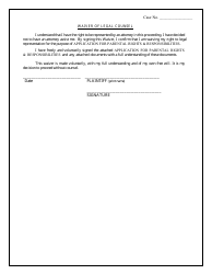 Application for Parental Rights &amp; Responsibilities - Cuyahoga County, Ohio, Page 8