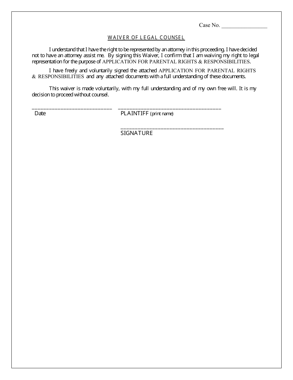 Application for Parental Rights  Responsibilities - Cuyahoga County, Ohio, Page 8