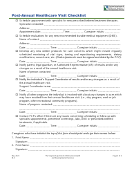 Form W-9 Post-annual Healthcare Visit Checklist - Virginia, Page 2