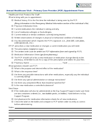 Form W-10 Annual Healthcare Visit - Primary Care Provider (Pcp) Appointment Form - Virginia, Page 2