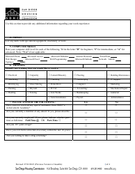 Section 3 Worker Certification Form - City of San Diego, California, Page 3