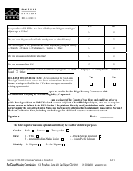 Section 3 Worker Certification Form - City of San Diego, California, Page 4