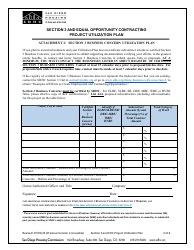 Section 3 and Equal Opportunity Contracting Project Utilization Plan - City of San Diego, California, Page 2