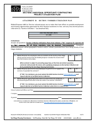 Section 3 and Equal Opportunity Contracting Project Utilization Plan - City of San Diego, California, Page 3