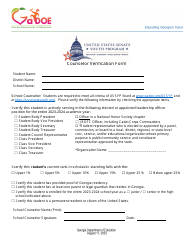 verification Forms - Principal, Counselor, and Parent/Legal Guardian - United States Senate Youth Program - Georgia (United States), Page 2