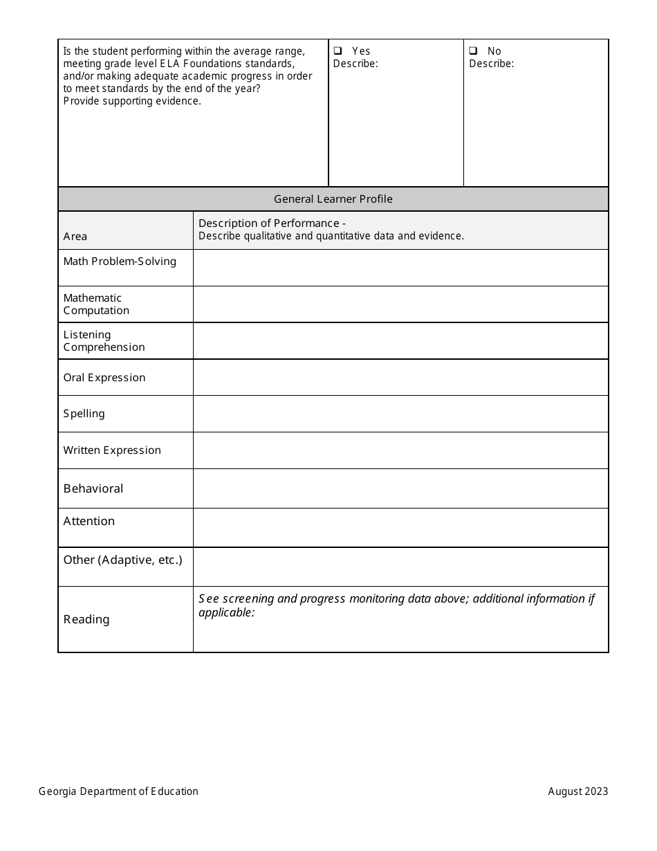 georgia-united-states-characteristics-of-dyslexia-rubric-fill-out