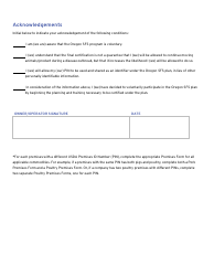 Secure Food Supply (Sfs) Registration - Oregon, Page 2