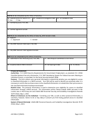Form AID568-2 System Authorization Access Request (Saar) - Jwics Account, Page 2