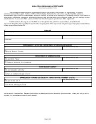 State Form 56490 State Buildings and Land Use Policy, Application, and Agreement Commercial Film and Photography Application and Agreement (Motion Picture Production/Audio Production/Commercial Photography) - Indiana, Page 5