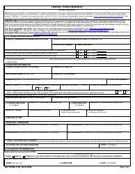 Document preview: DD Form 3193 Travel Pass Request