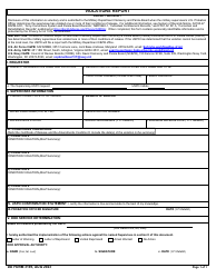 Document preview: DD Form 3195 Violations Report