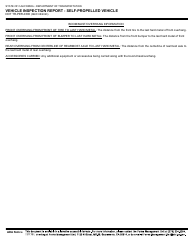 Form DOT TR-PER-0300 Vehicle Inspection Report - Self-propelled Vehicle - California, Page 2