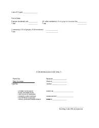 Mechanical Permit Application - Trappe Borough, Pennsylvania, Page 2