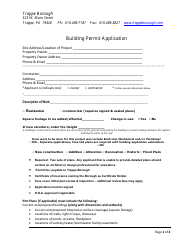 Building Permit Application - Trappe Borough, Pennsylvania