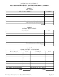 Form DOC.172 Owner Prepared Financial Statement - South Carolina, Page 2