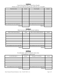 Form DOC.172 Owner Prepared Financial Statement - South Carolina, Page 3