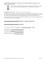 Form DOC.172 Owner Prepared Financial Statement - South Carolina, Page 5