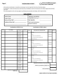 Official Form F-7 State of West Virginia Campaign Financial Statement (Long Form) - West Virginia, Page 4