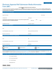 Document preview: Form 50-792 Electronic Appraisal Roll Submission Media Information Form (Mif) - Texas